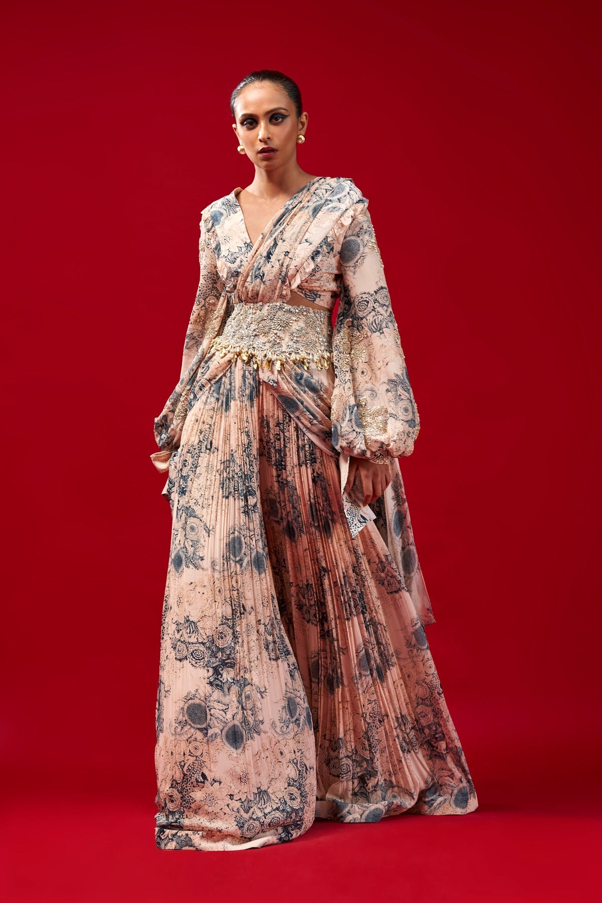 Blossom Palazzo Saree - MARKET