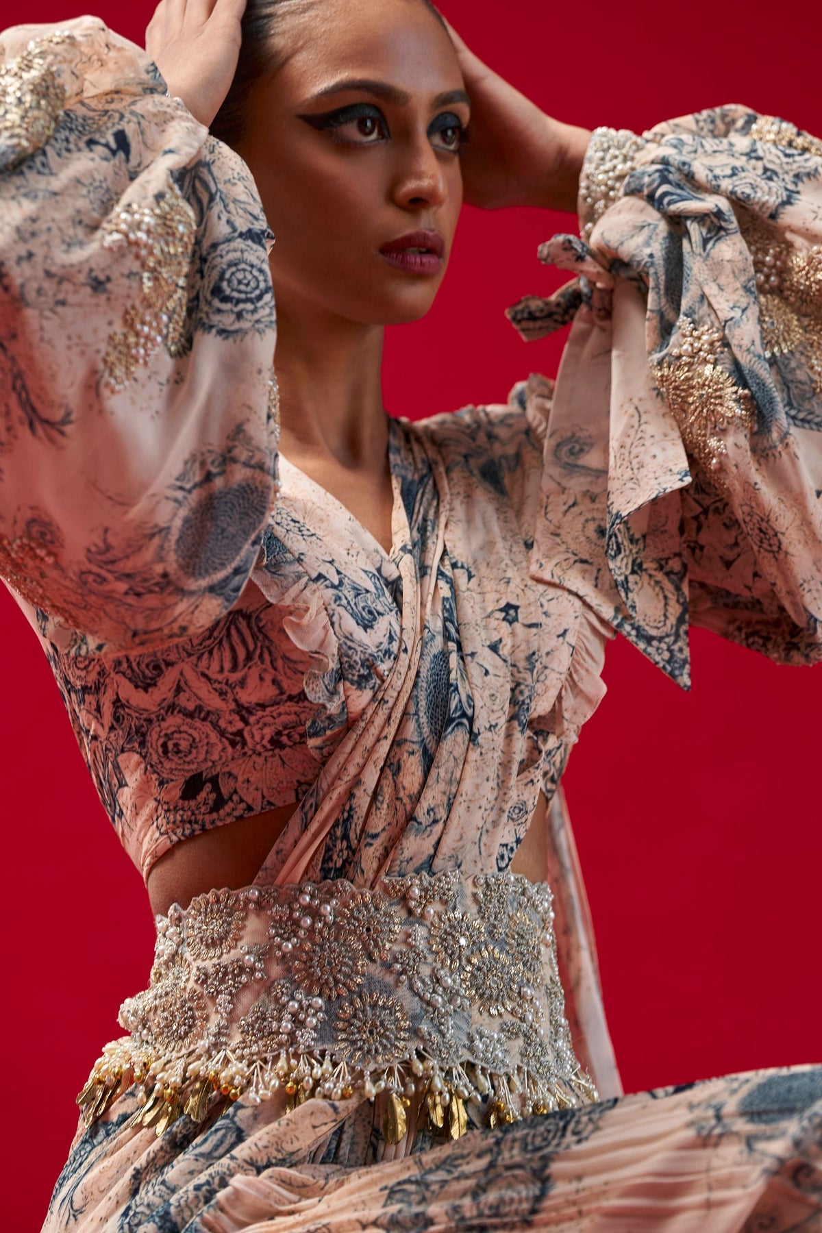 Blossom Palazzo Saree - MARKET