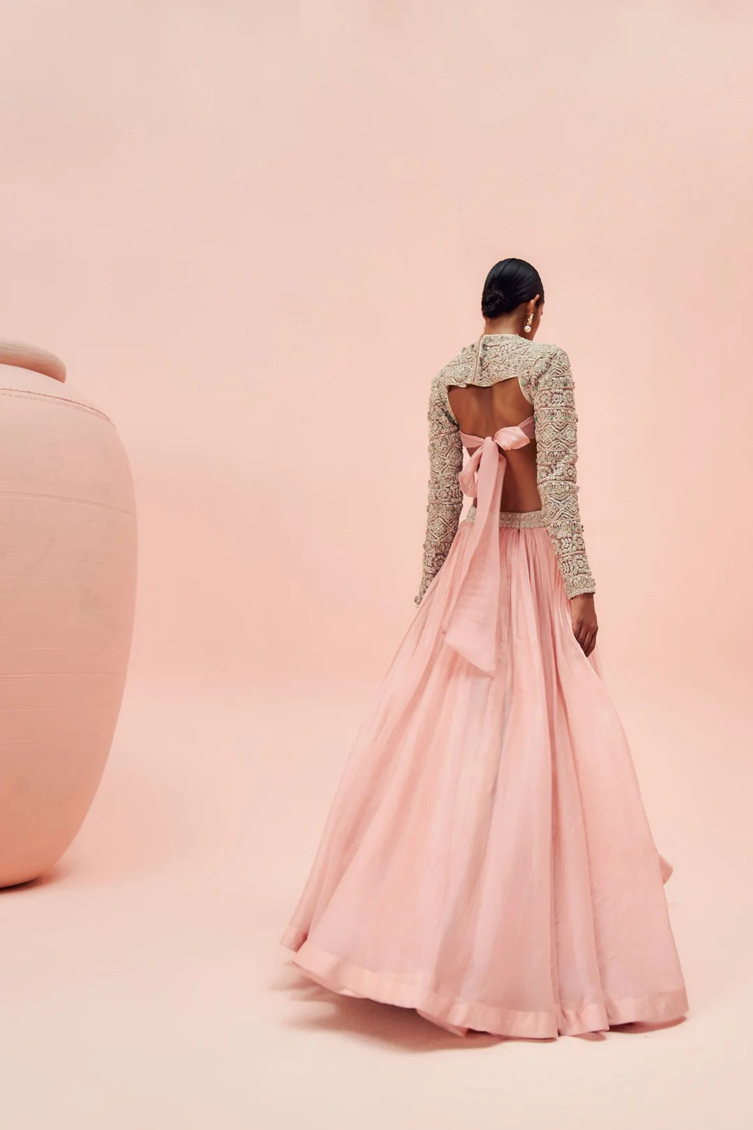 Blush Geometric Lehenga - MARKET