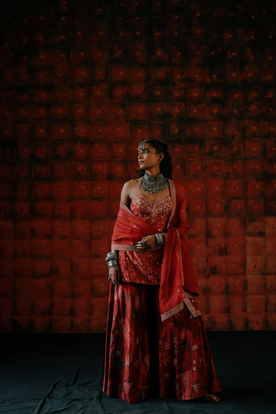 Brick Red Tunic Set - MARKET