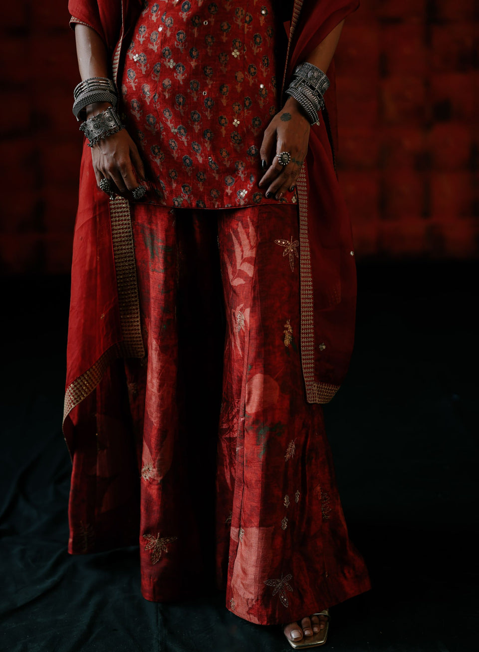 Brick Red Tunic Set - MARKET