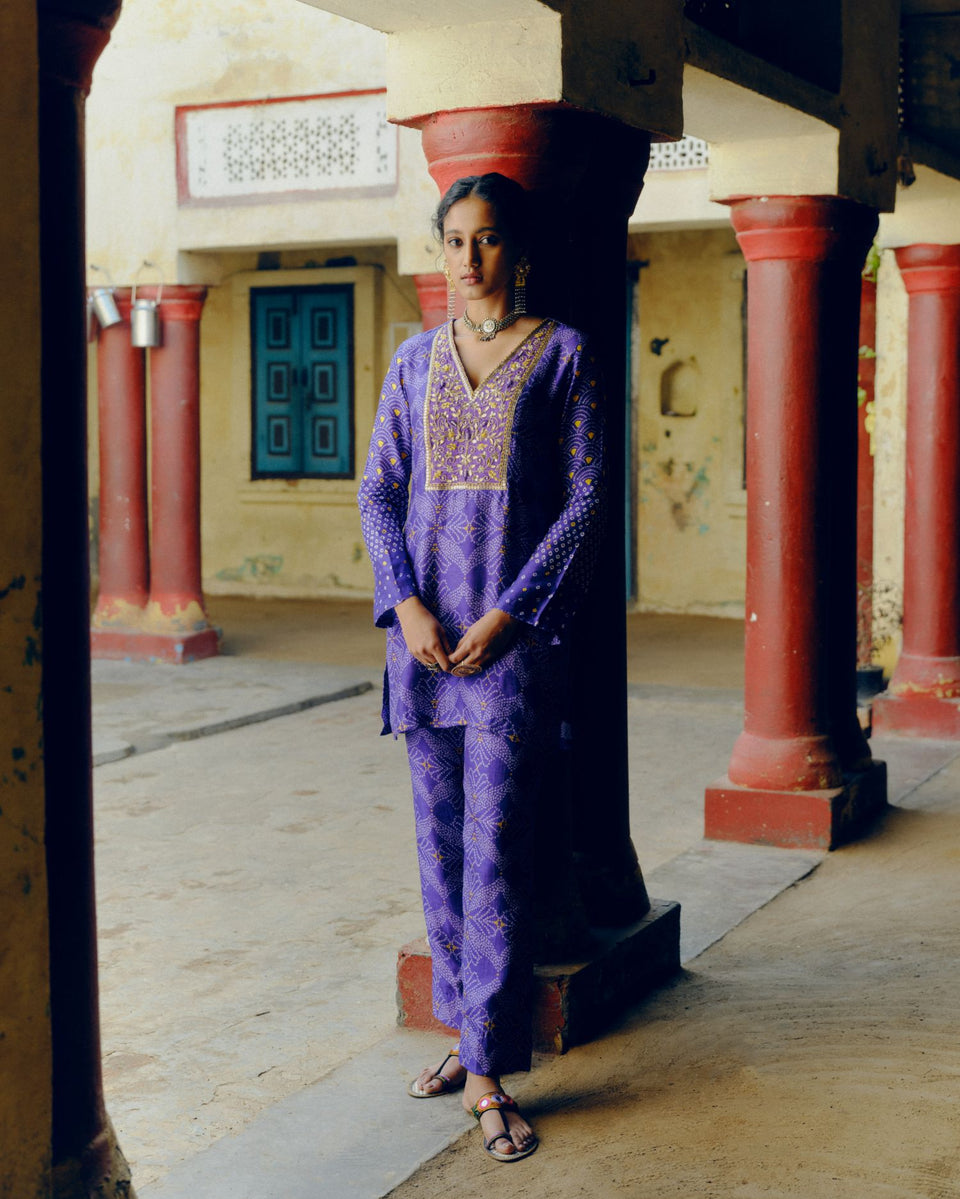 Iris Purple Co-Ord Set - MARKET