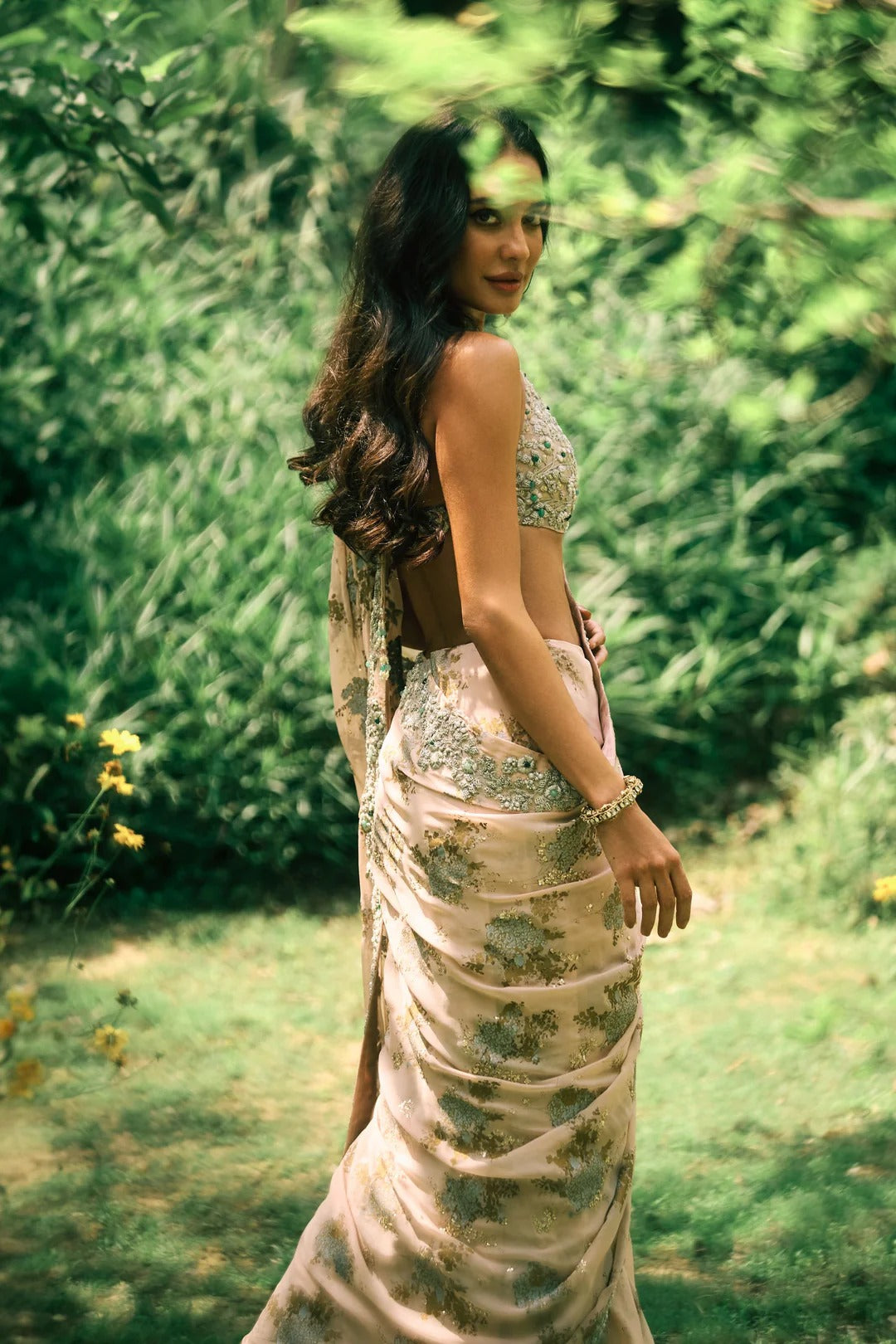 Dusty Pink Lisa Saree - MARKET