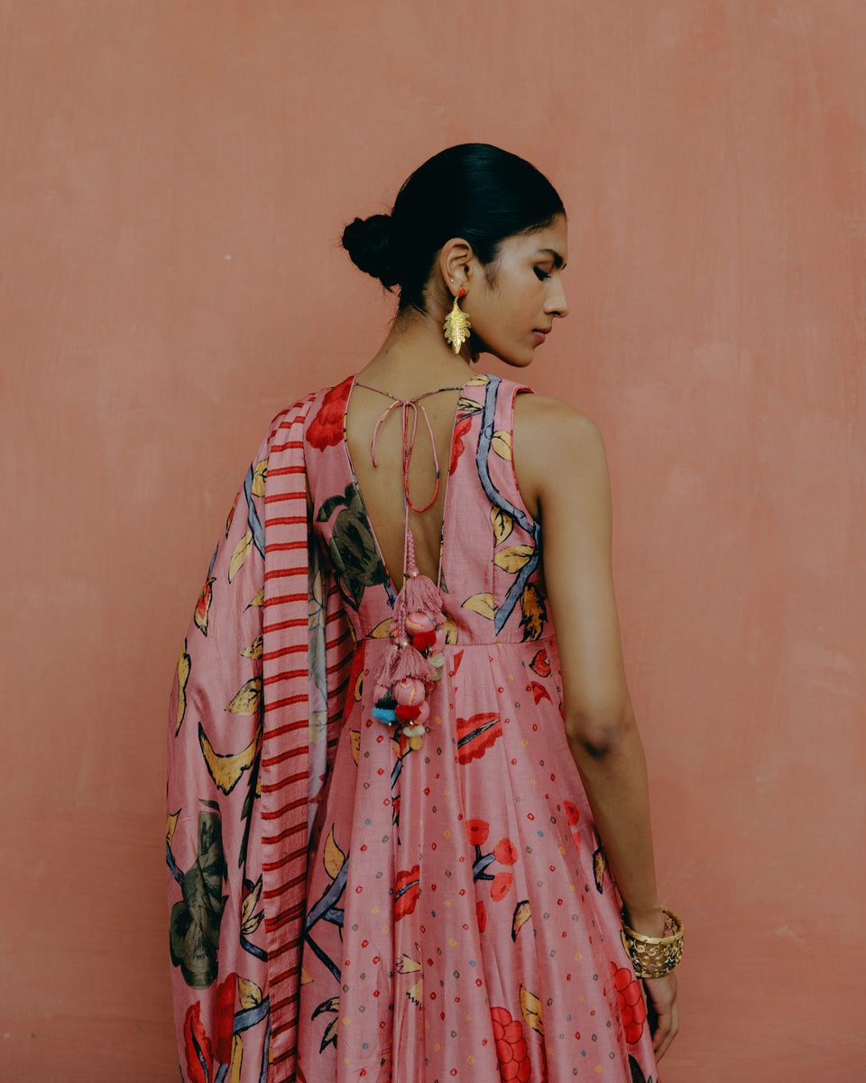 Dusty Rose Anarkali - MARKET