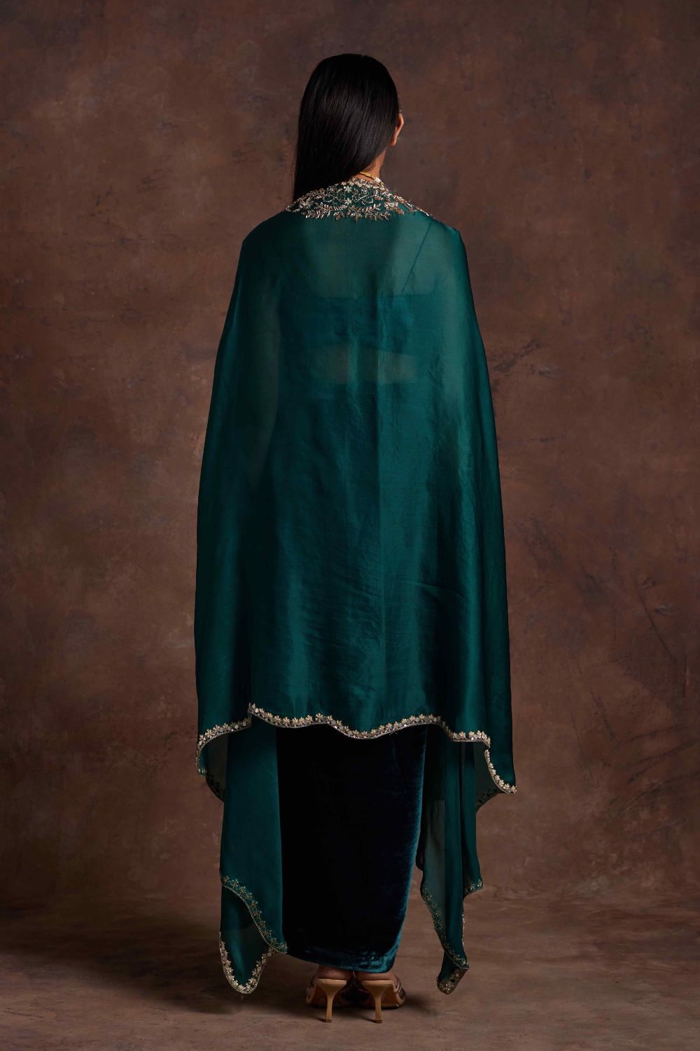 Bustier and Organza Cape Set - MARKET