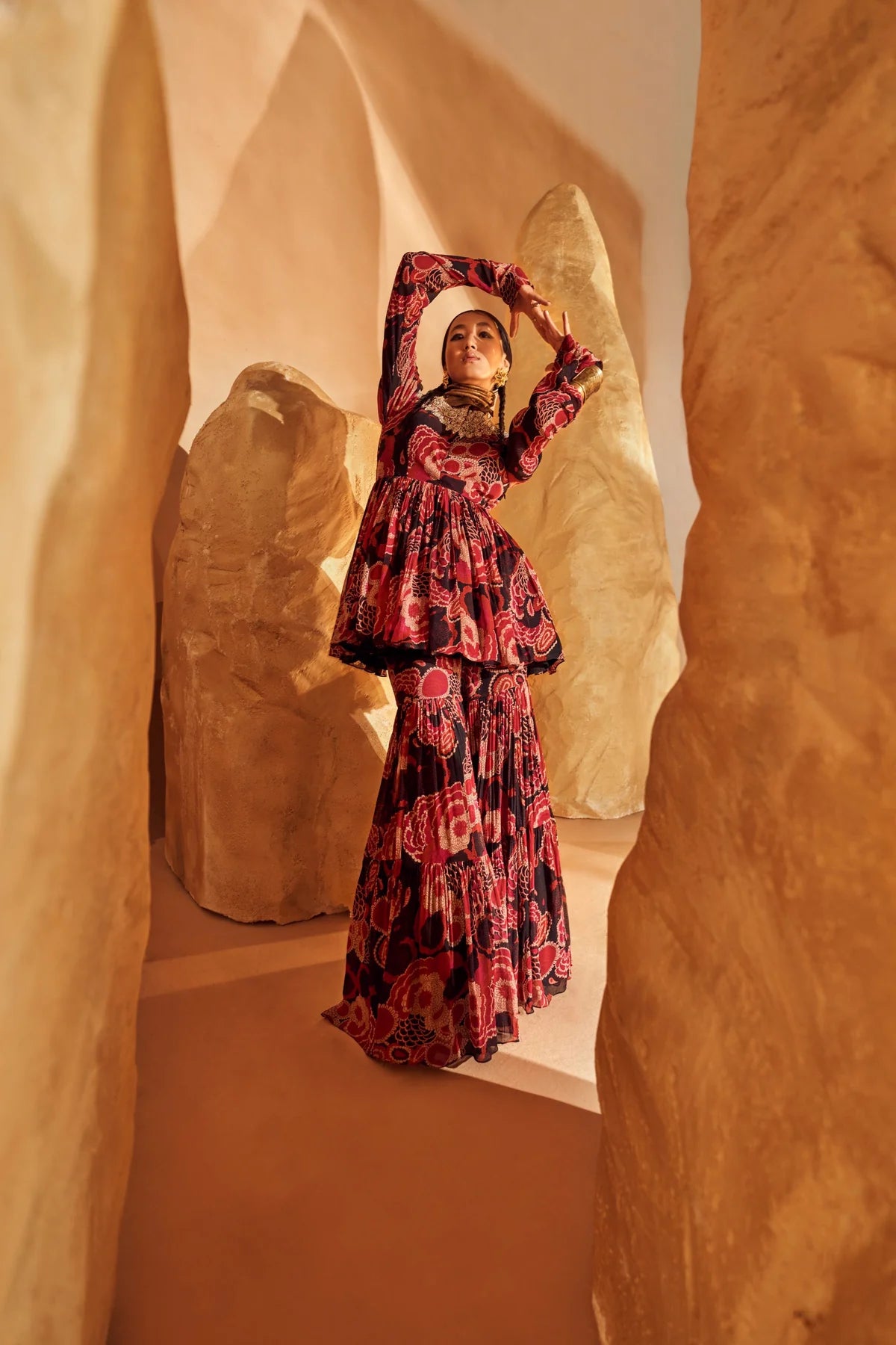 Gulbahar Peplum & Sharara Set - MARKET