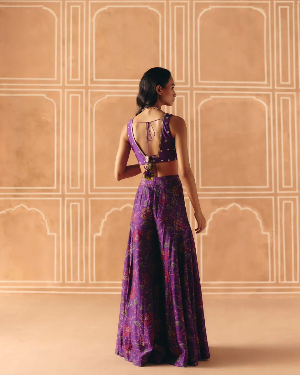 Imperial Violet Crop Top + Pants - MARKET