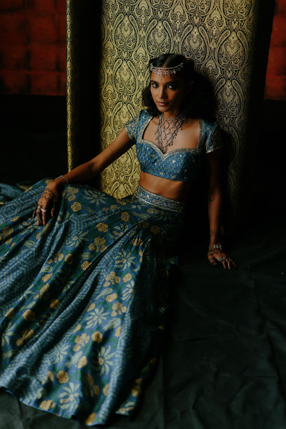 Indigo Lehenga - MARKET