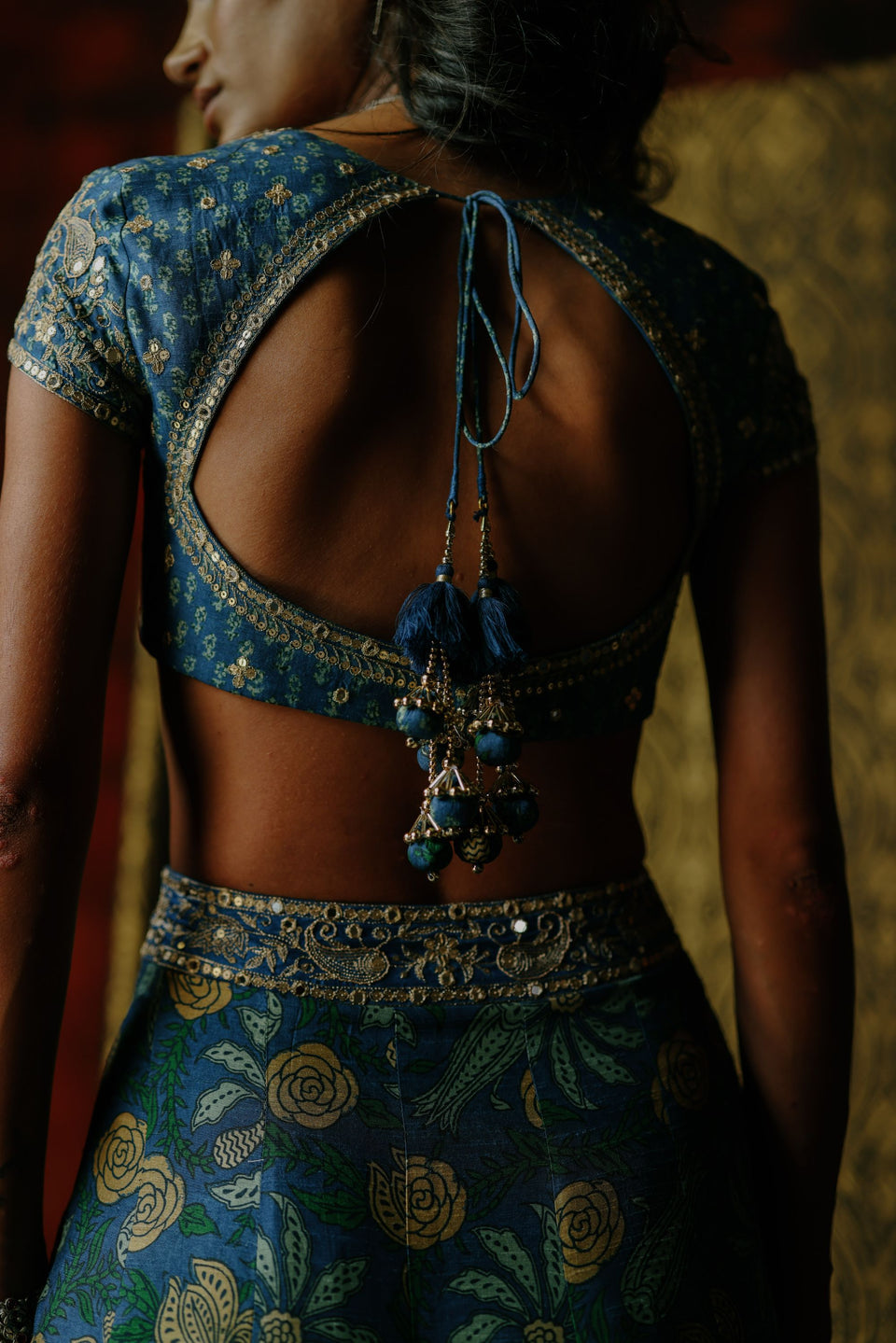 Indigo Lehenga - MARKET