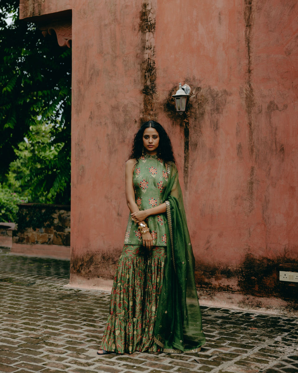 Jade Green Sharara - MARKET