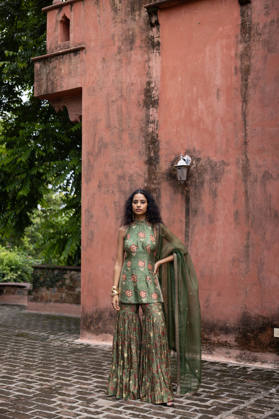 Jade Green Sharara - MARKET