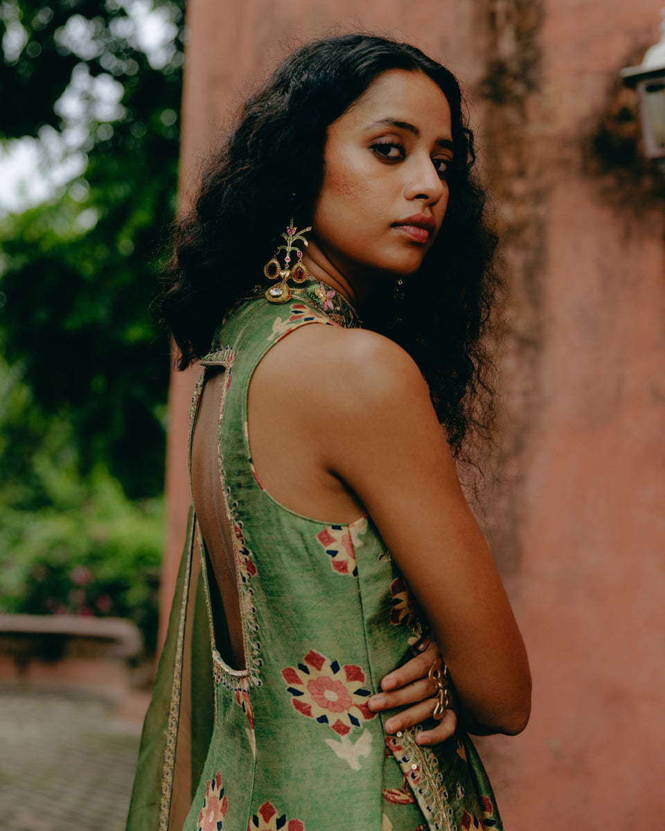 Jade Green Sharara - MARKET