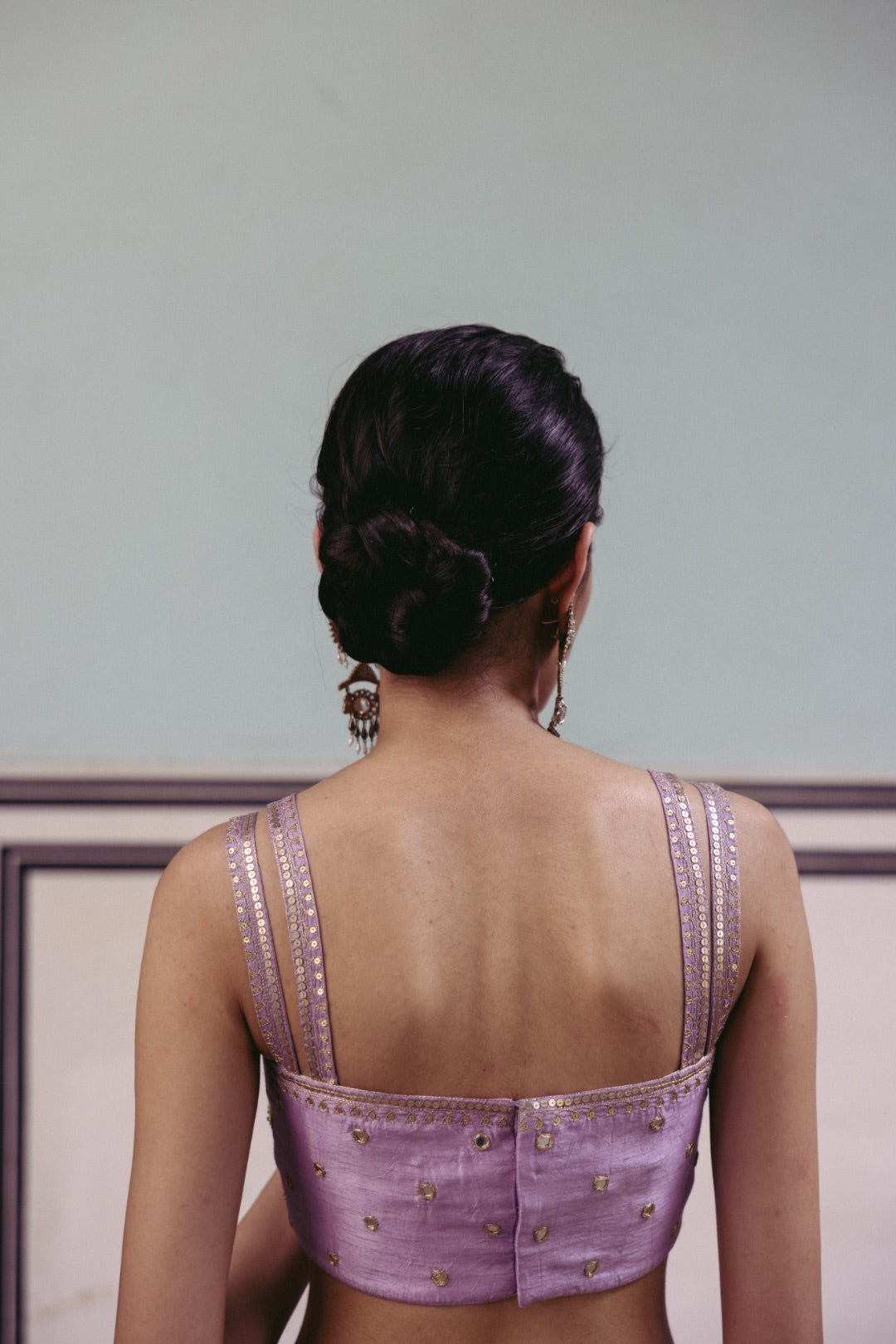 Lilac Pre-Draped Saree - MARKET