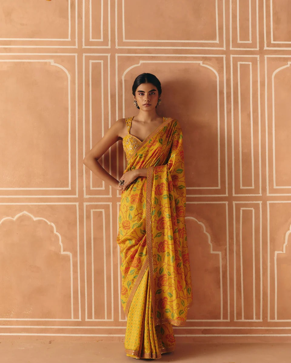 Marigold Saree - MARKET