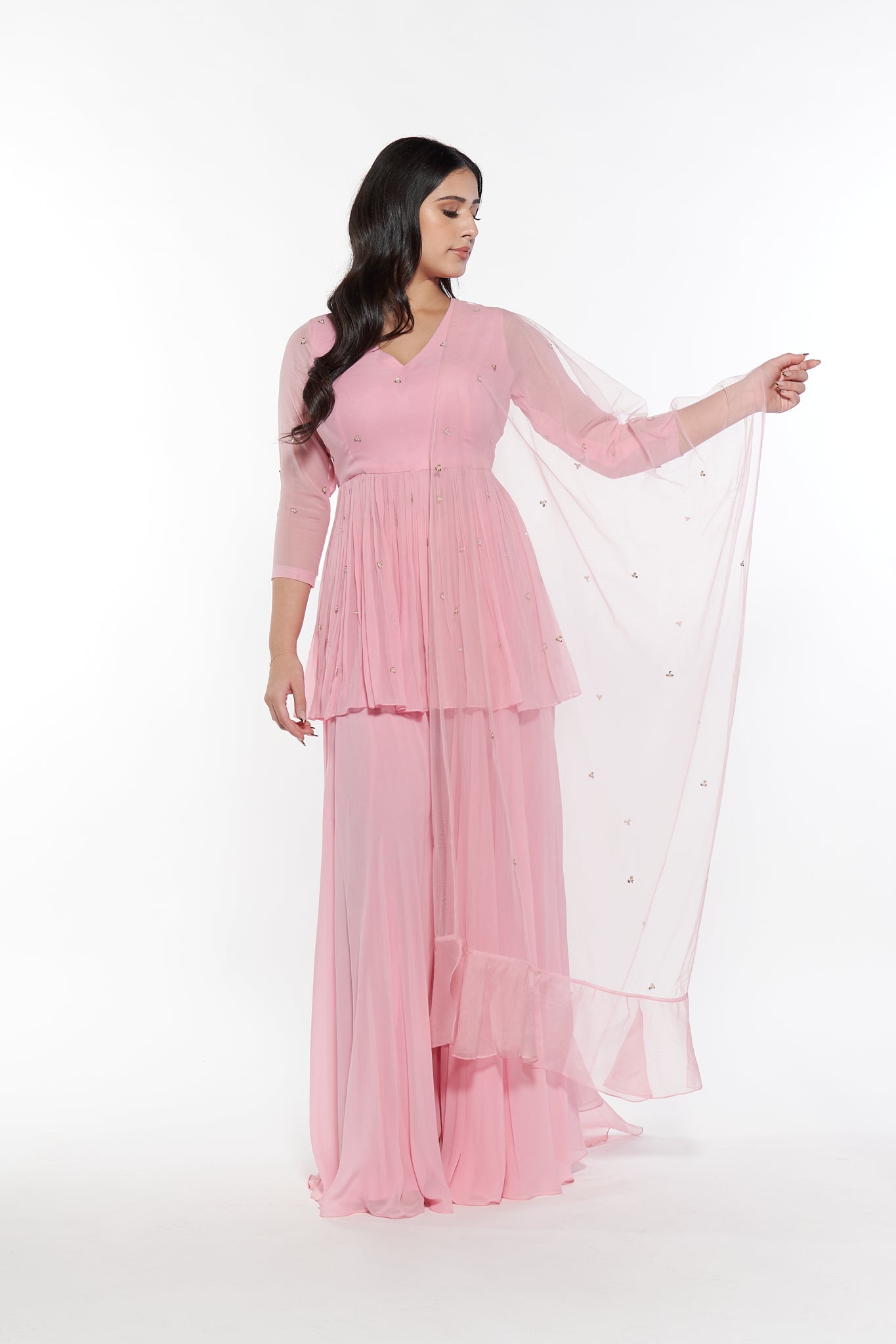 Wonder Peplum Sharara | Ready to Ship - MARKET