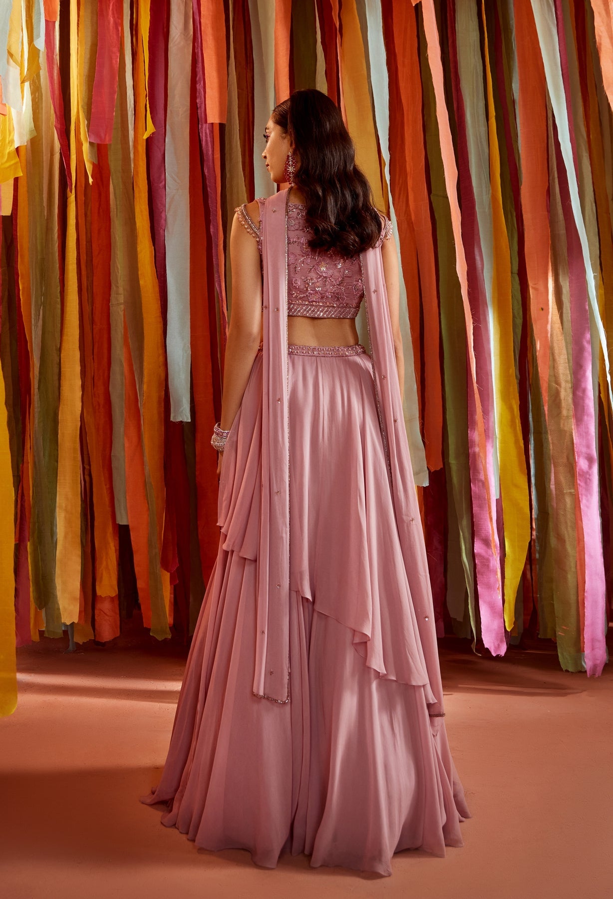 Mauve Lehenga Ensemble - MARKET