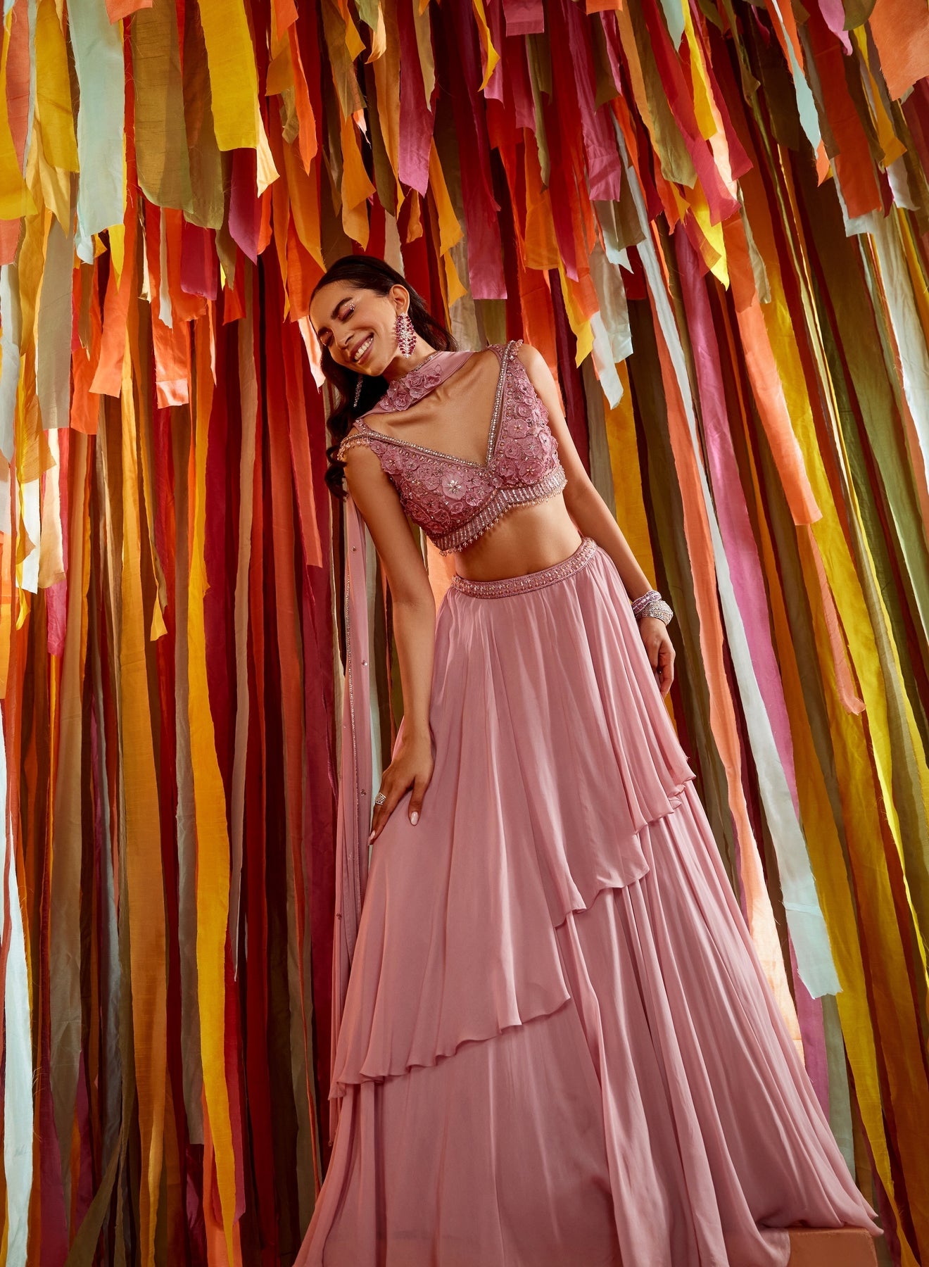 Mauve Lehenga Ensemble - MARKET