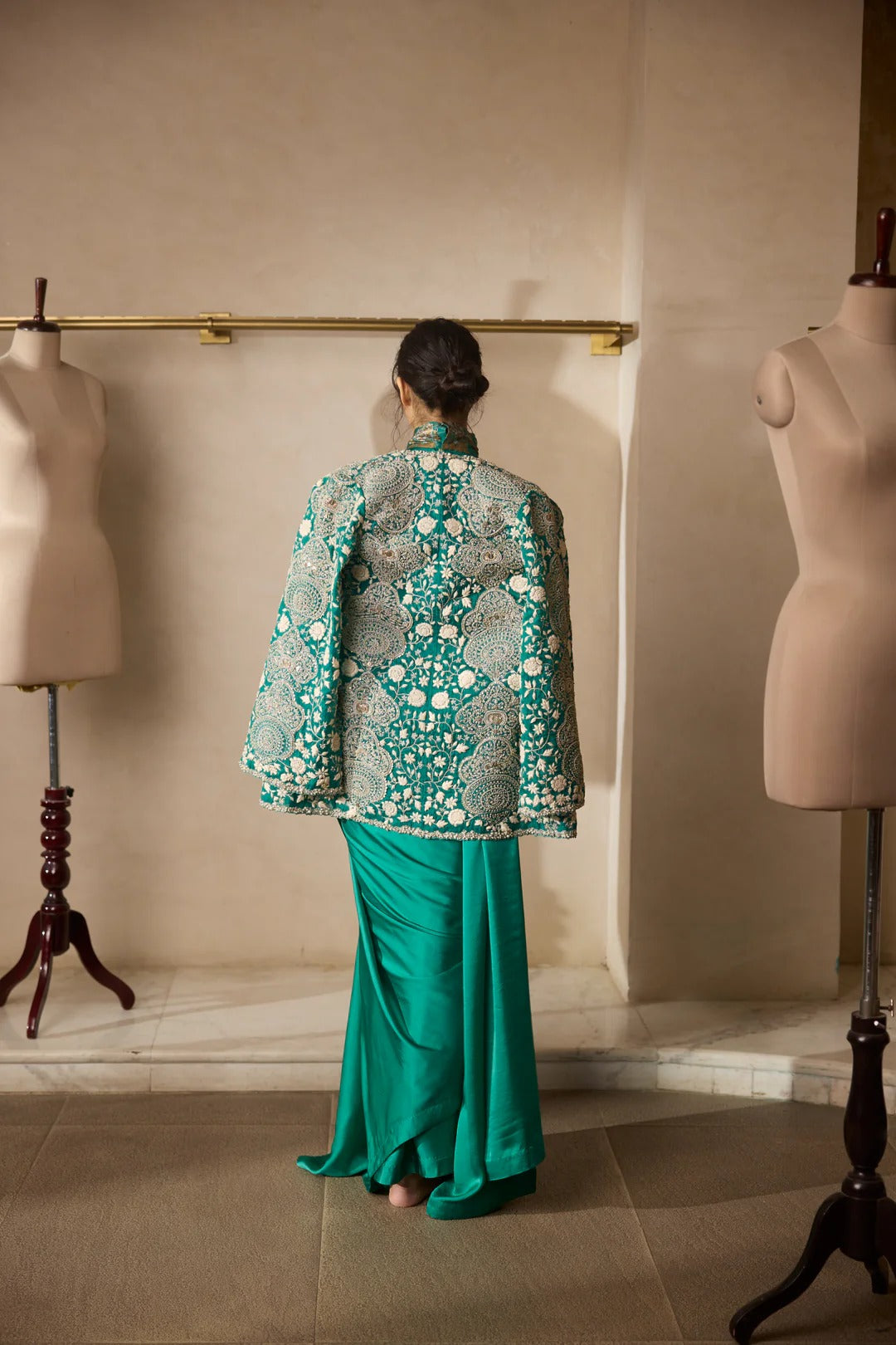 Mina Jacket & Saree Set - MARKET