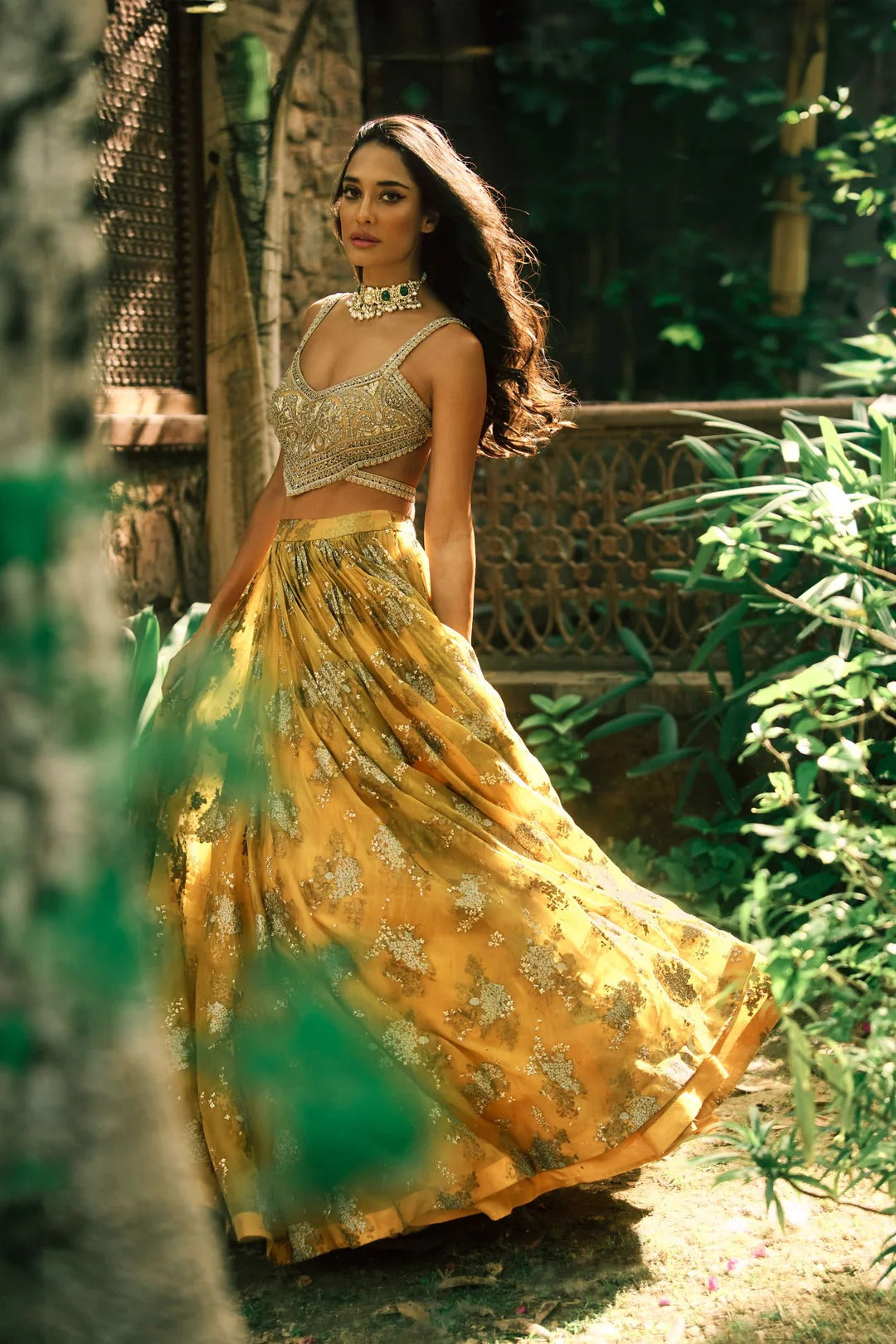 Mustard Lisa Sylvia Lehenga - MARKET