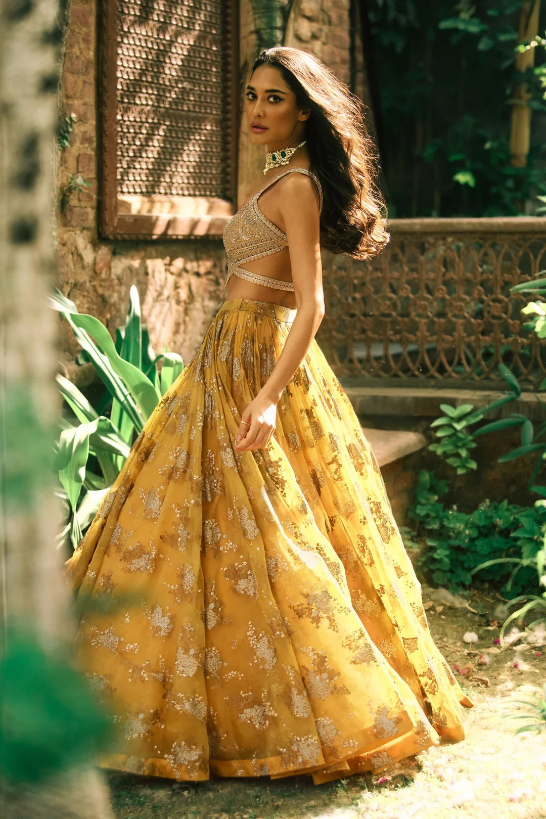 Mustard Lisa Sylvia Lehenga - MARKET