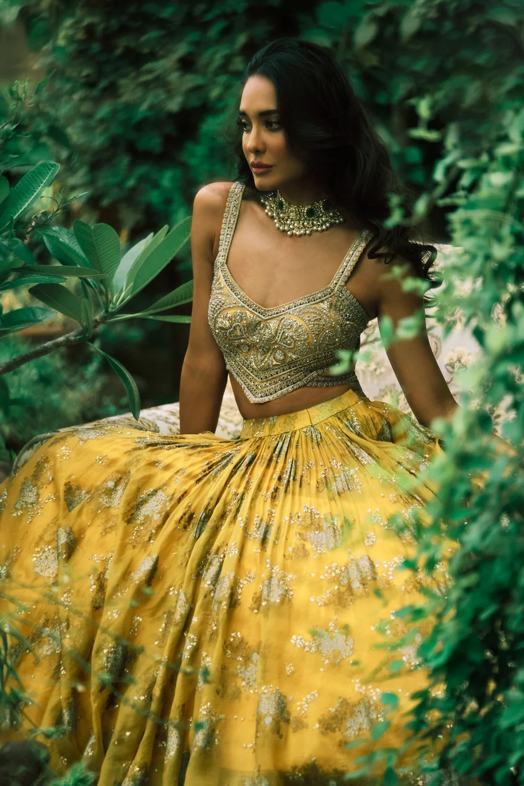 Mustard Lisa Sylvia Lehenga - MARKET