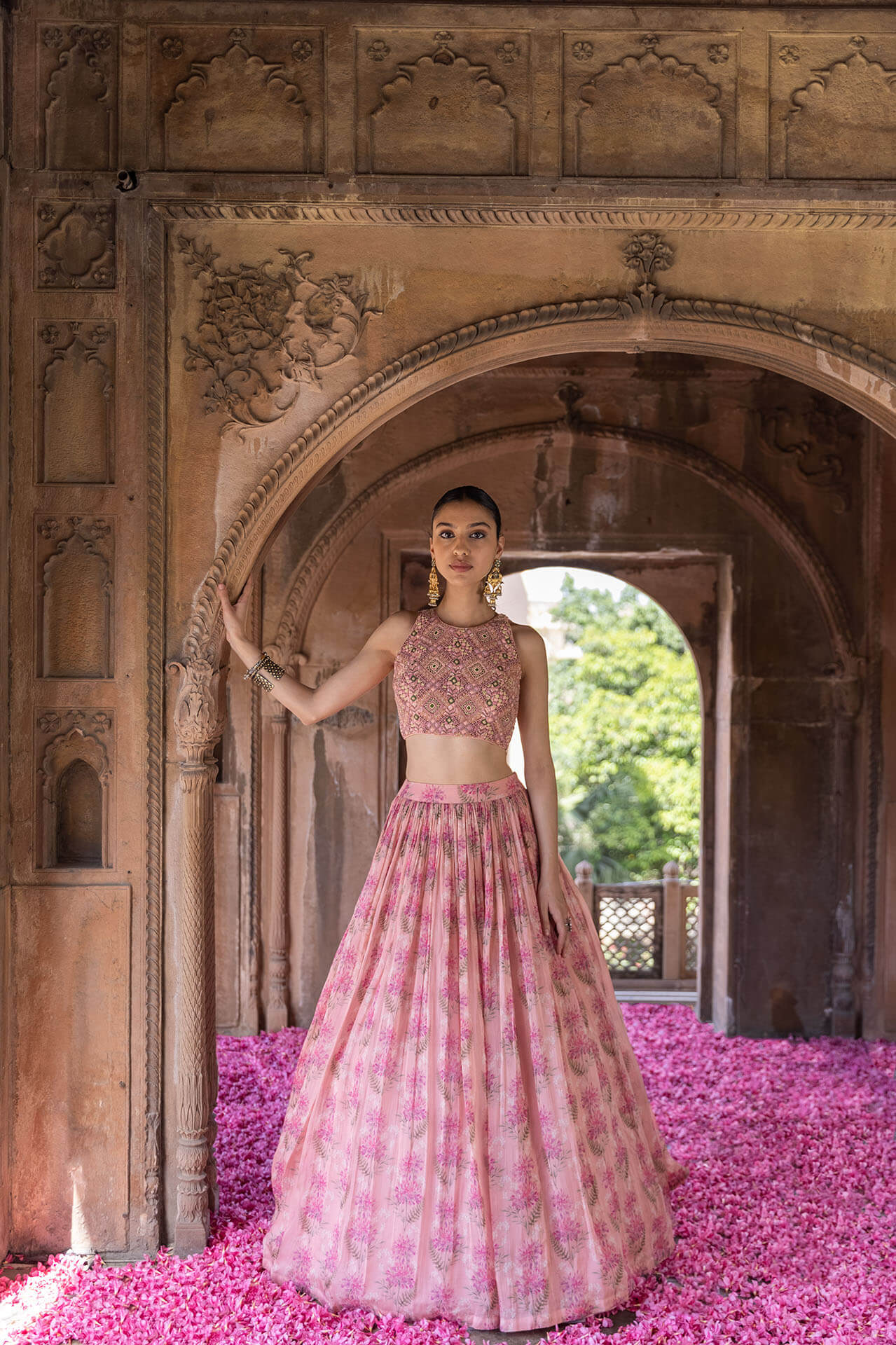 Mystic Pink Lehenga - MARKET