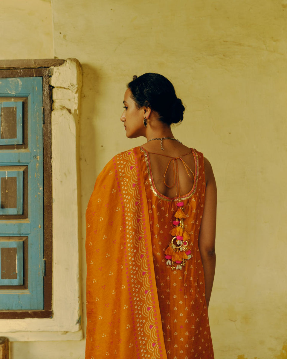 Ochre Kurta Set - MARKET