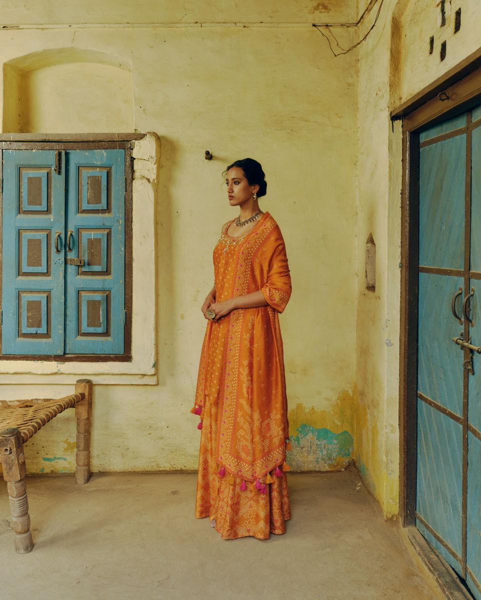 Ochre Kurta Set - MARKET