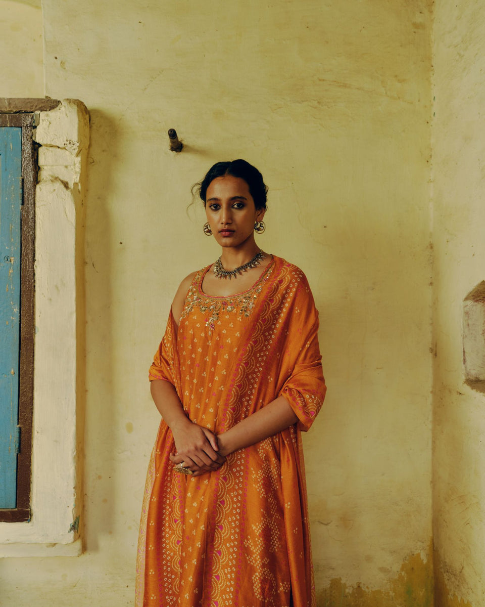 Ochre Kurta Set - MARKET