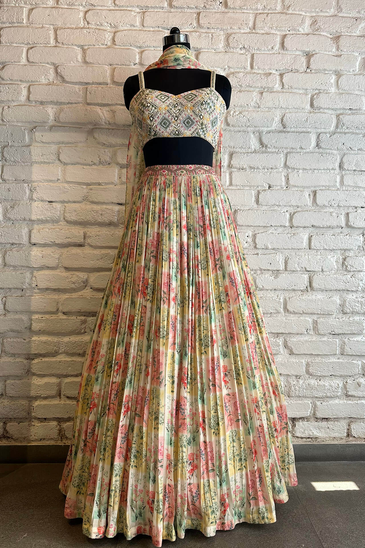 Off White Nirvi Lehenga | Ready to Ship - MARKET