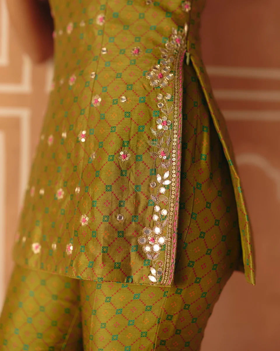 Parrot Green Tunic Set - MARKET