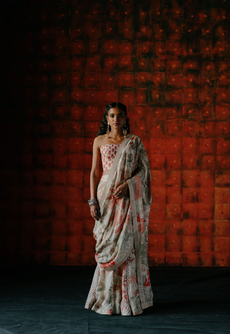 Pearl Pre Draped Saree - MARKET