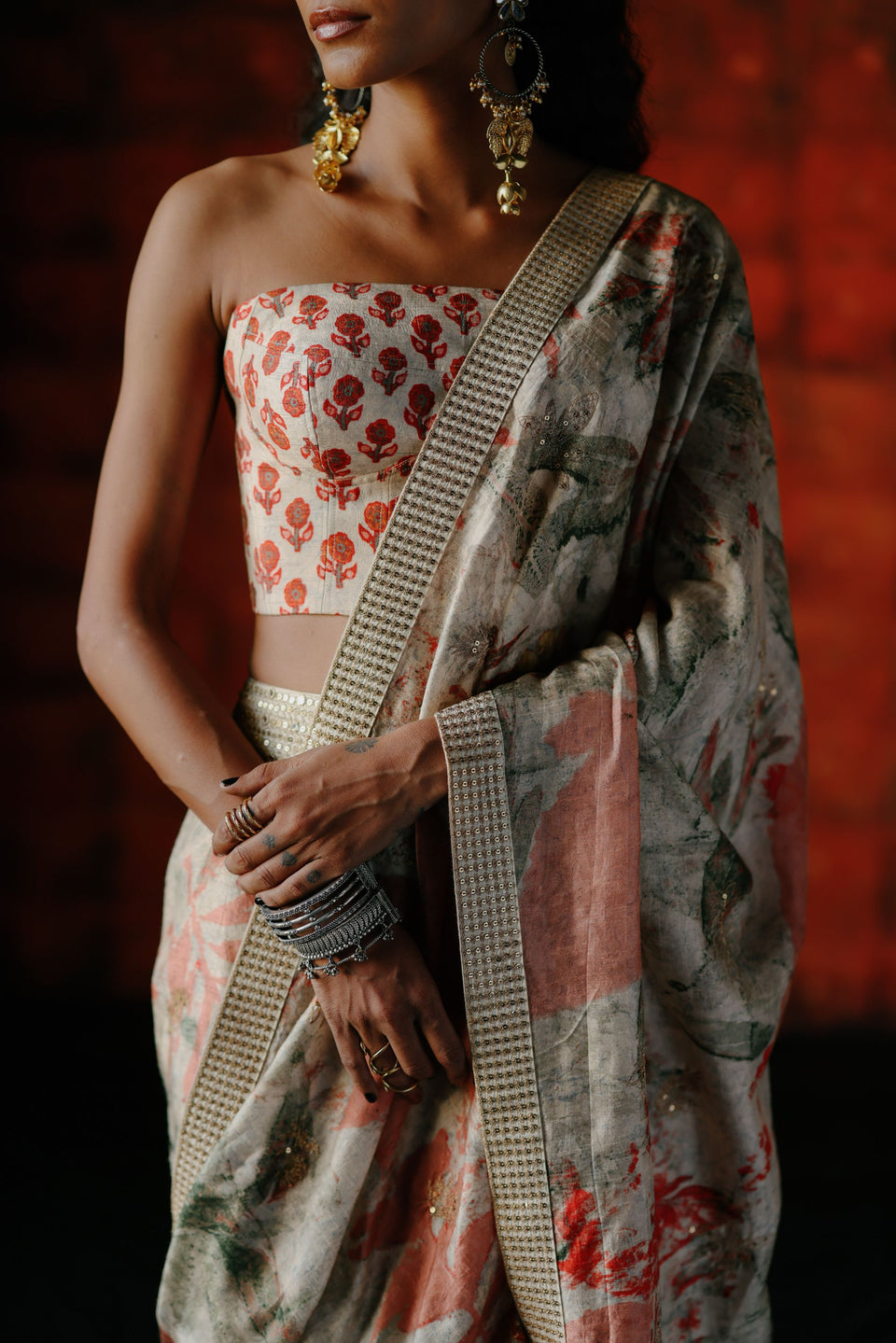 Pearl Pre Draped Saree - MARKET