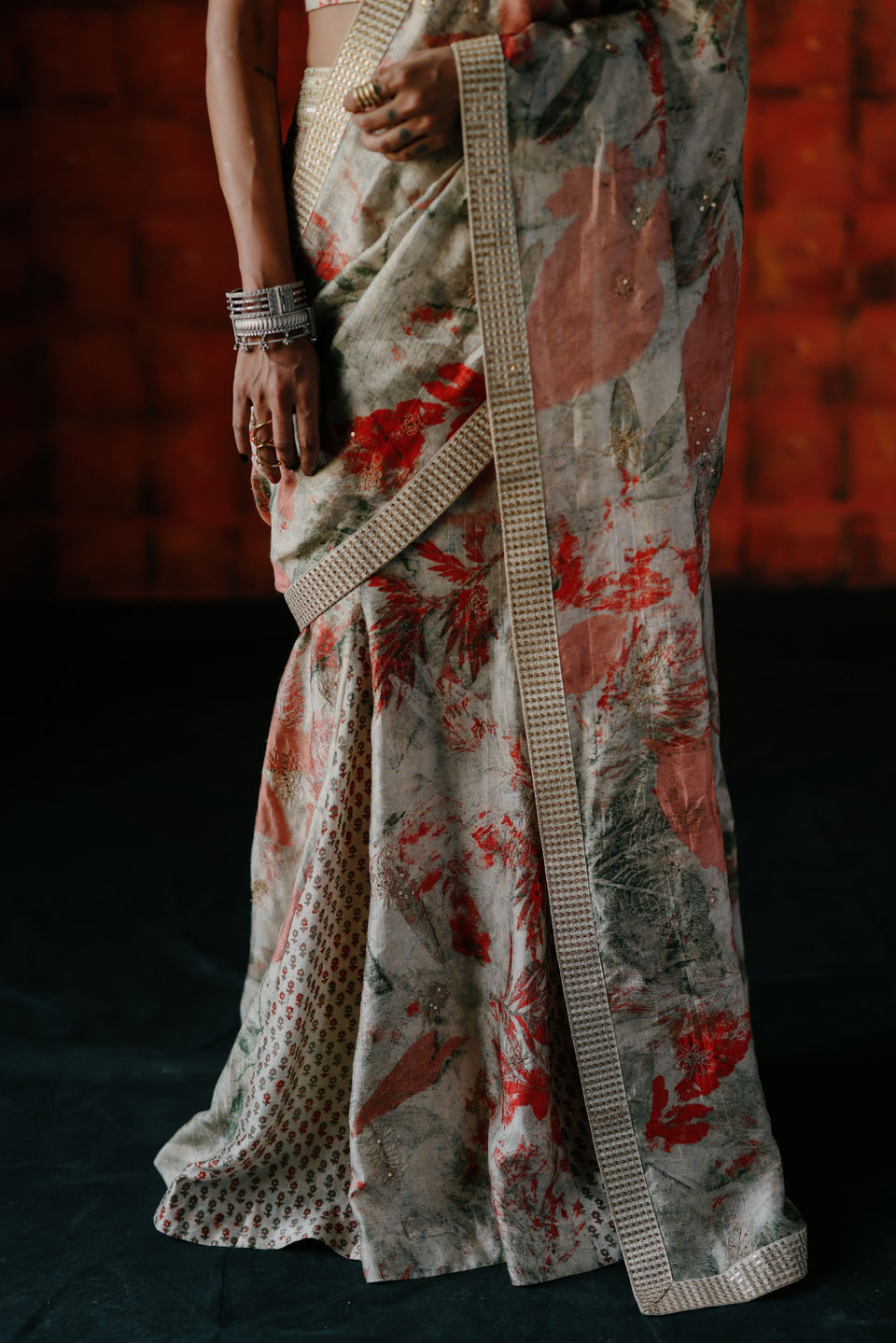 Pearl Pre Draped Saree - MARKET