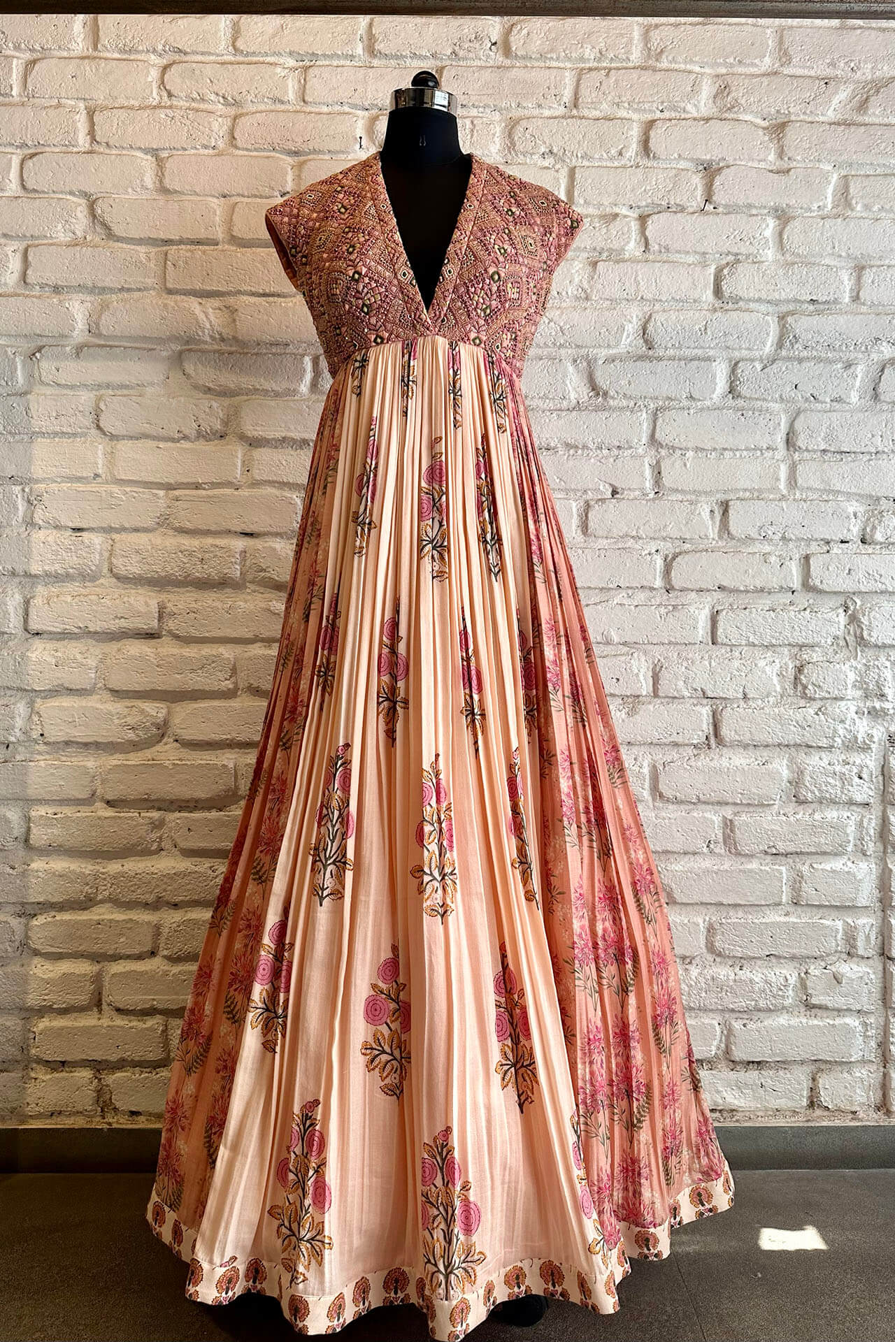 Pink Beadwork Gown - MARKET