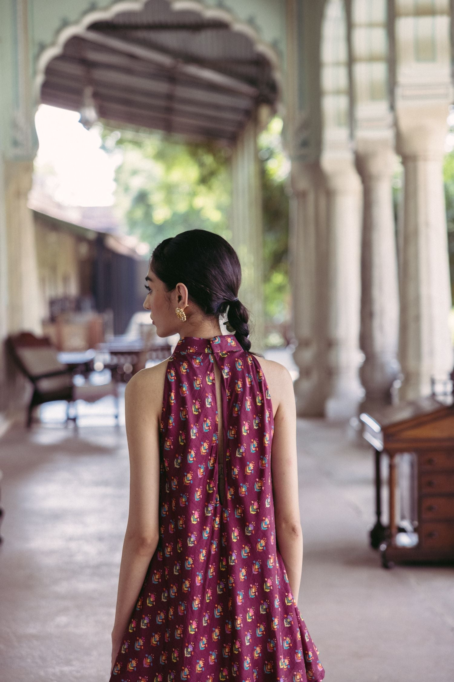 Plum Halter Tunic Set - MARKET