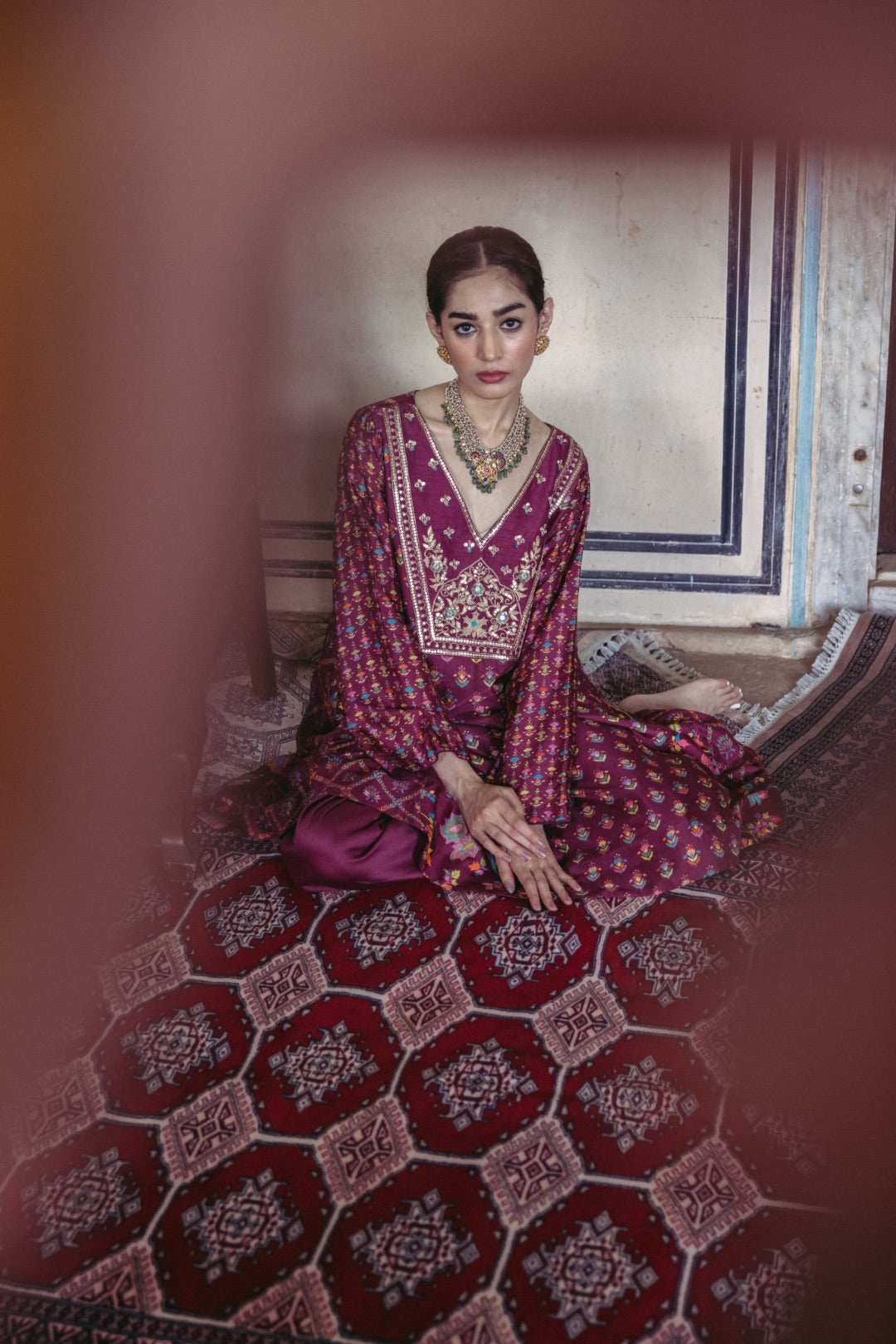 Plum Kalidar Kurta - MARKET