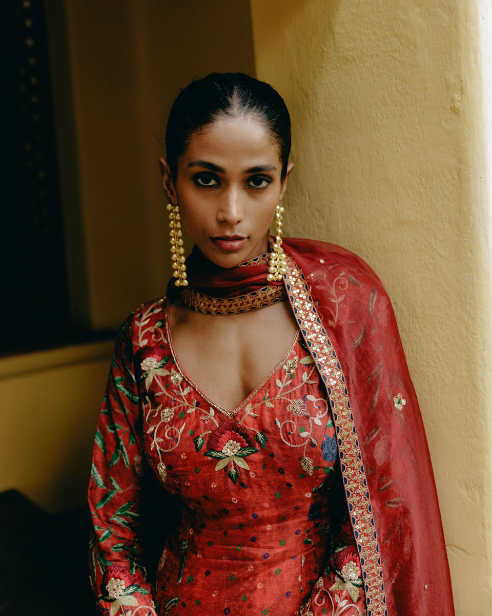 Ruby Red Sharara - MARKET