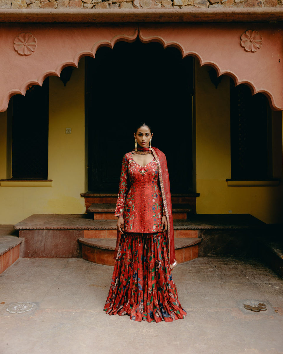 Ruby Red Sharara - MARKET