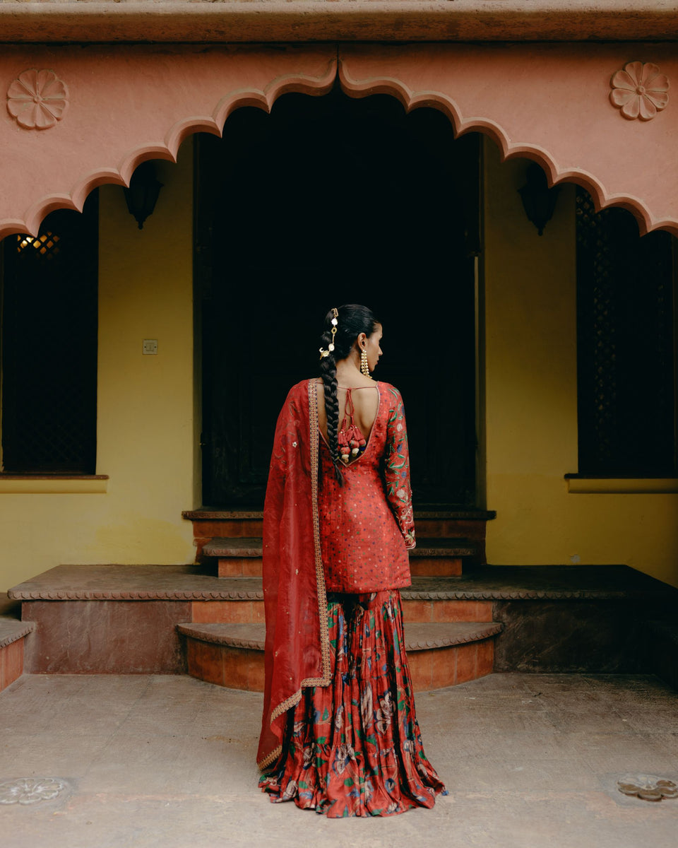 Ruby Red Sharara - MARKET