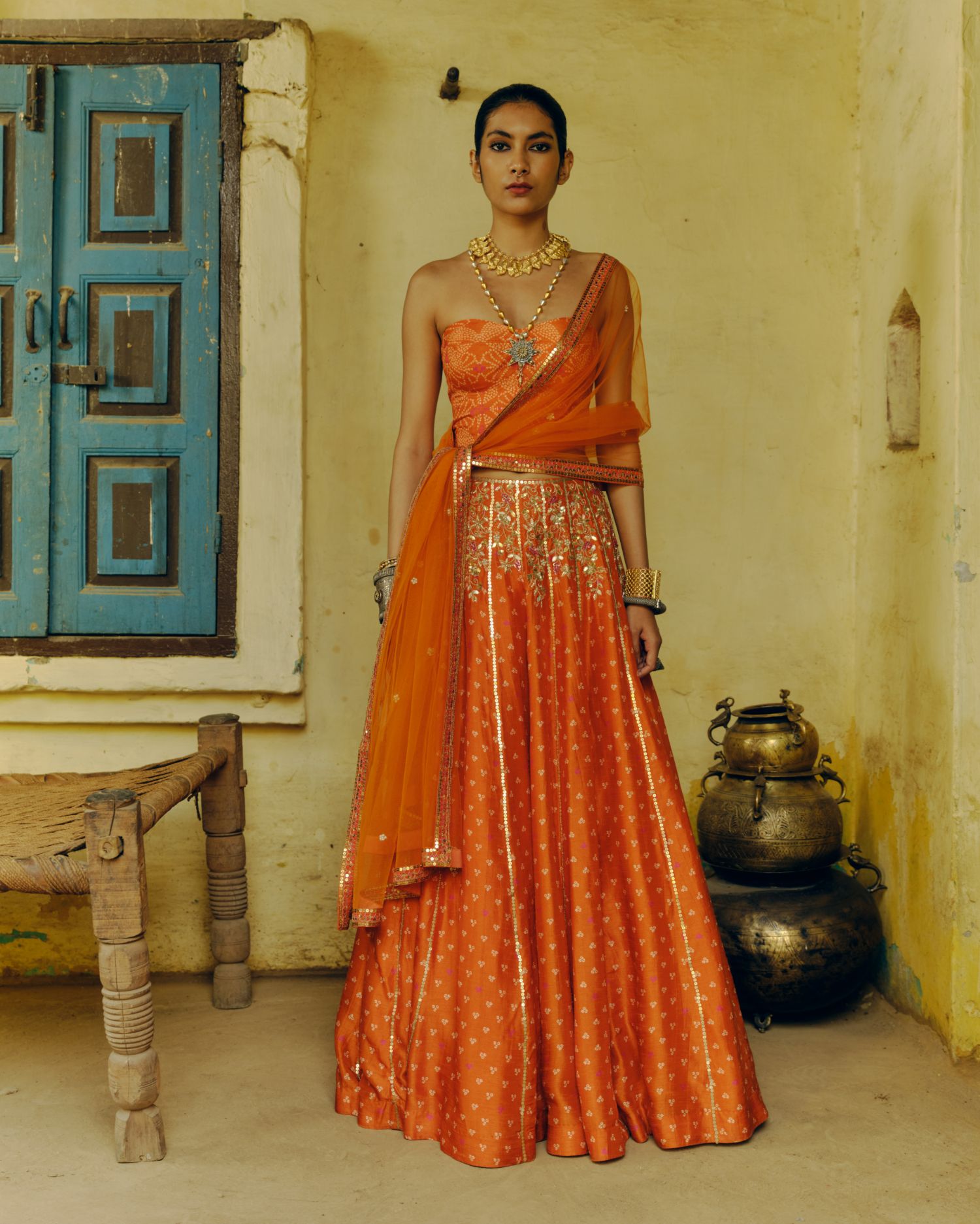 Rust Lehenga | Ready to Ship - MARKET