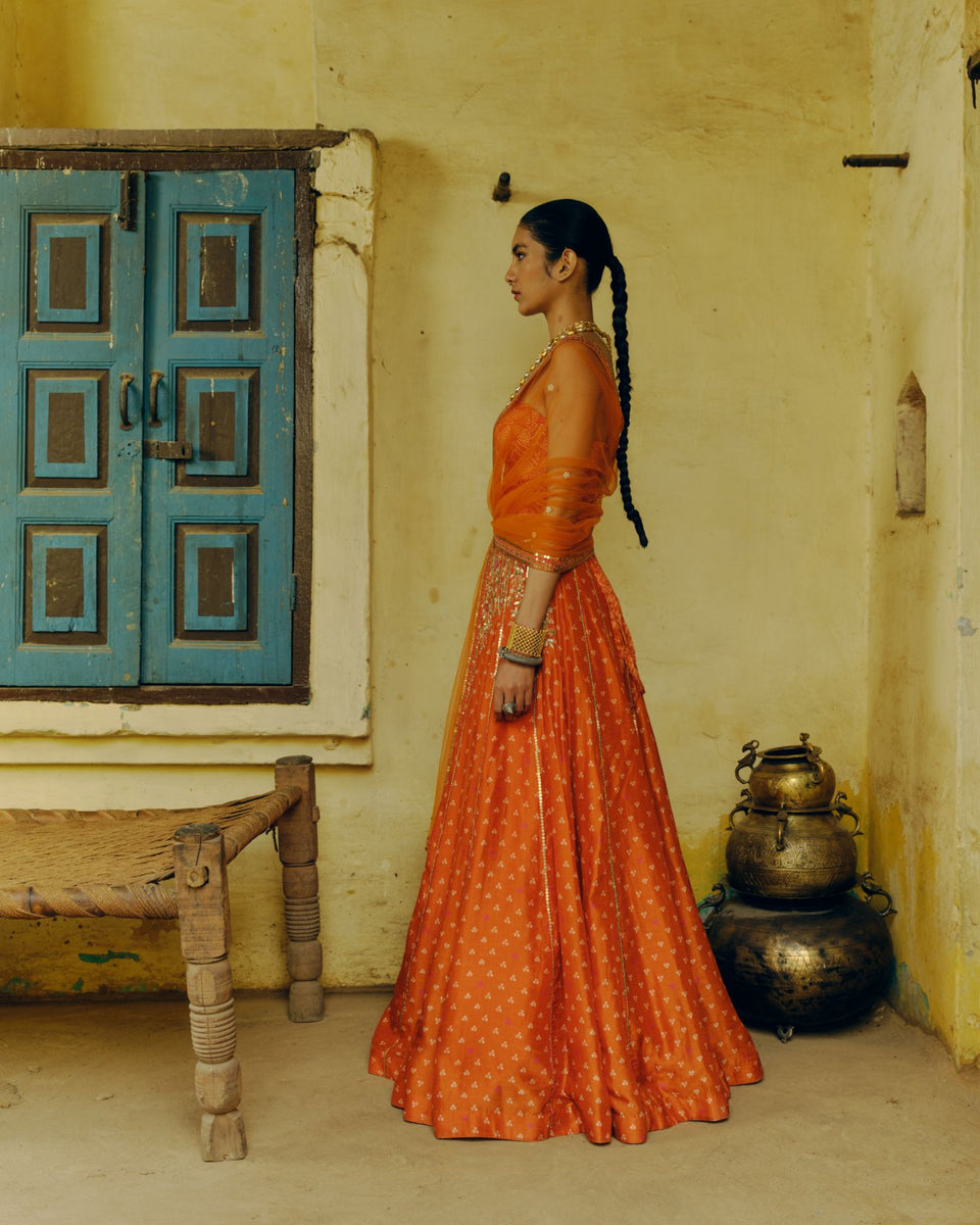 Rust Lehenga | Ready to Ship - MARKET