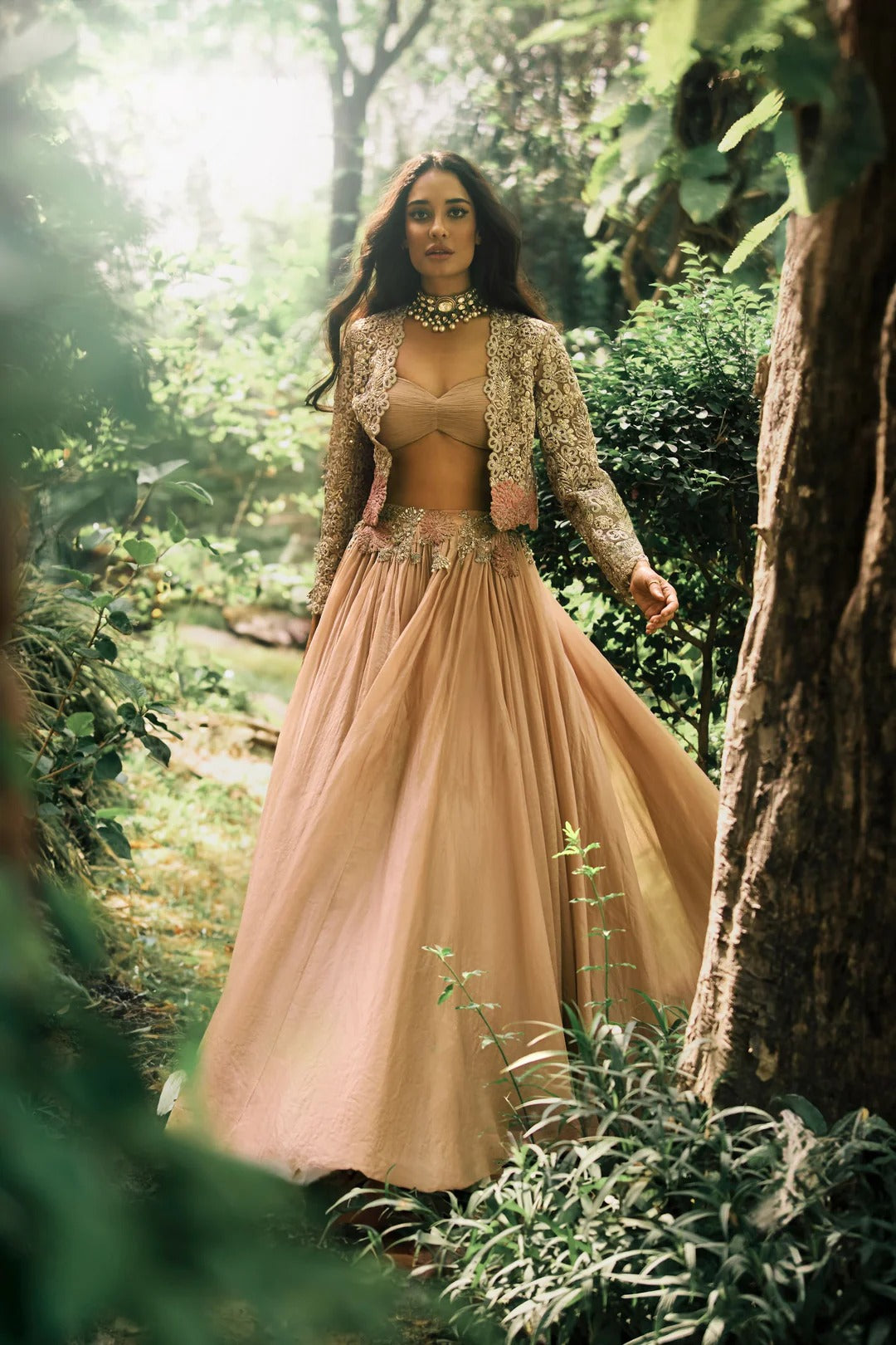 Sandy Nude Lisa Jacket & Skirt Set - MARKET