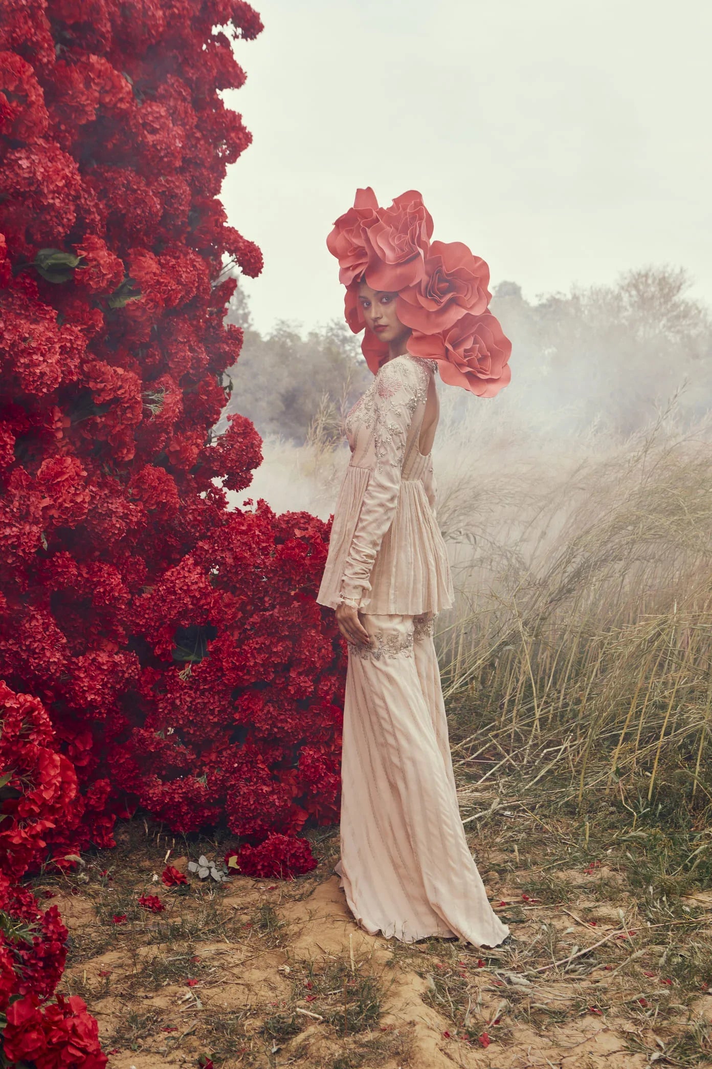 Nurekha Peplum and Sharara Set - MARKET