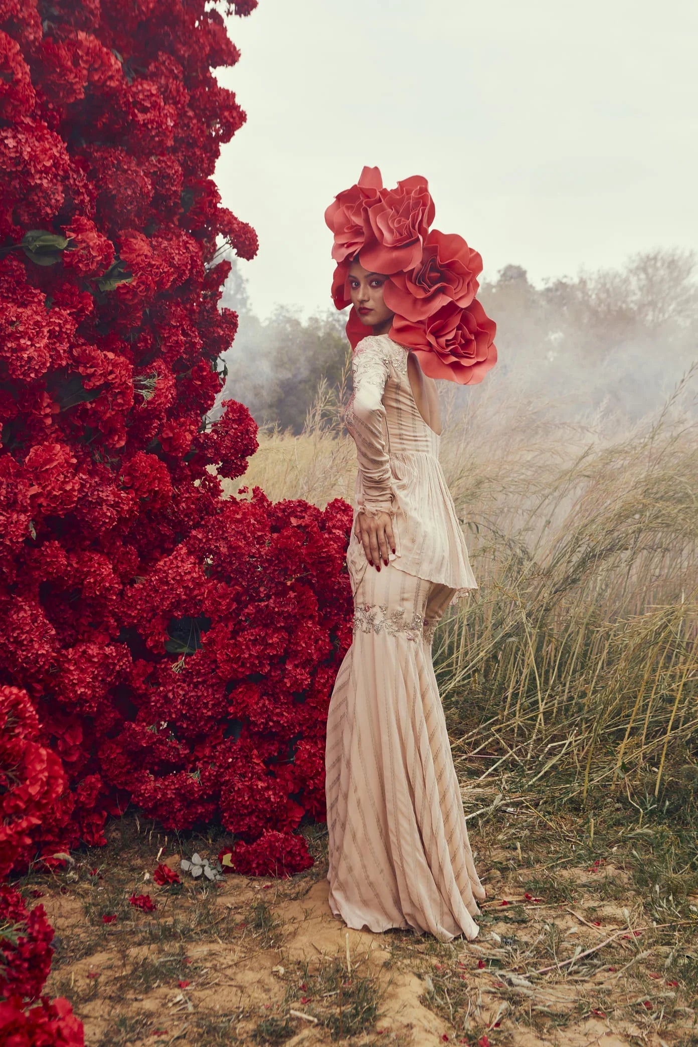 Nurekha Peplum and Sharara Set - MARKET