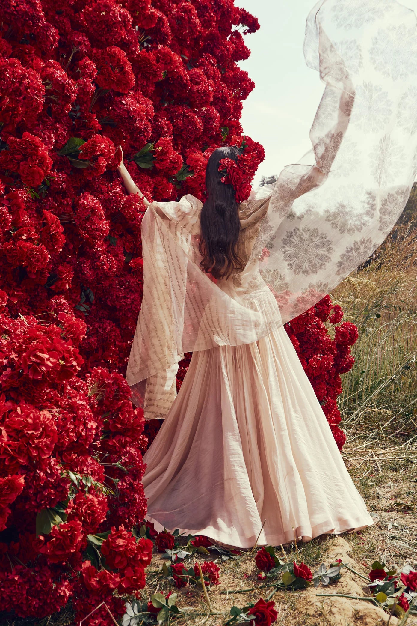 Champagne Tara-Nurekha Cape Set | Ready to Ship - MARKET