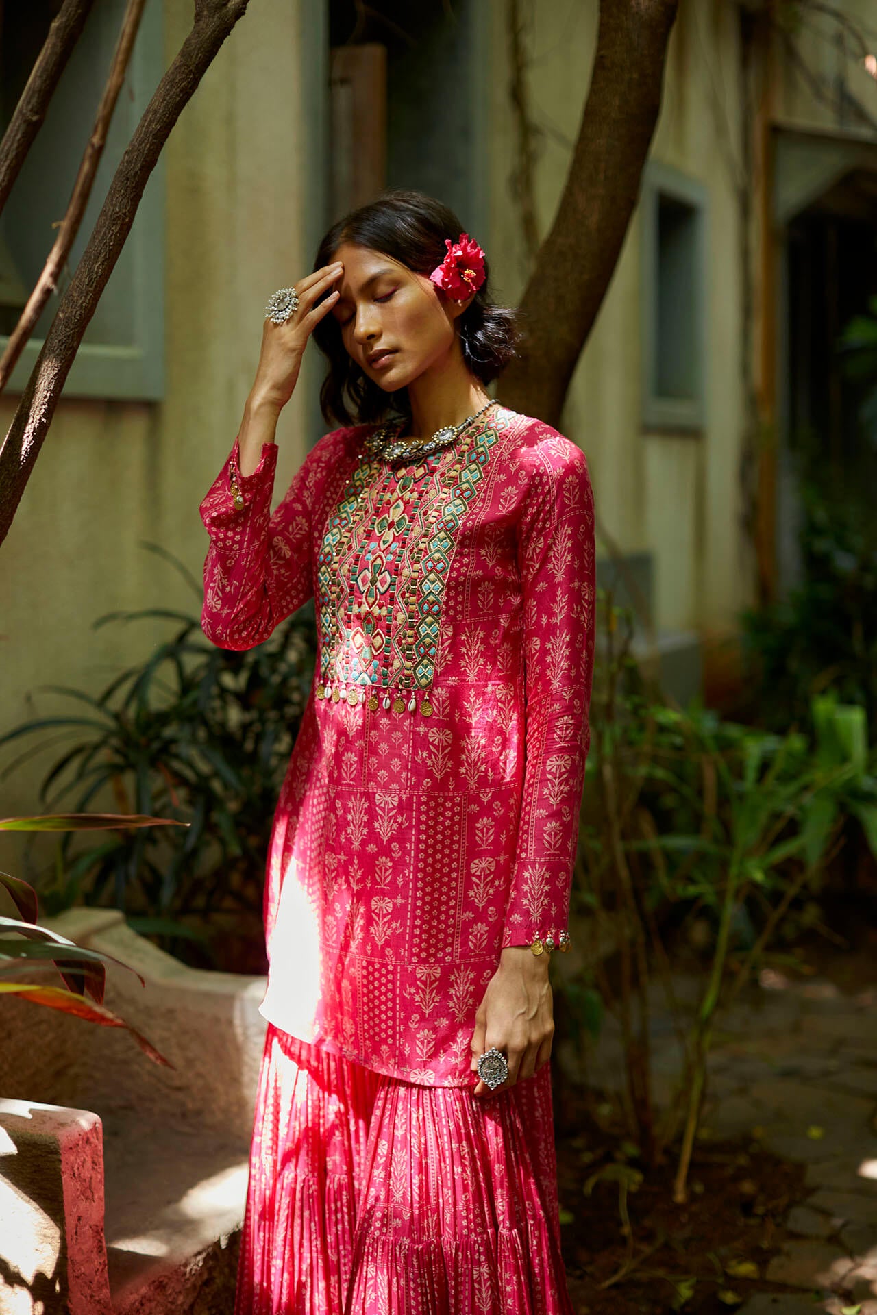 Pink Sharara Set - MARKET