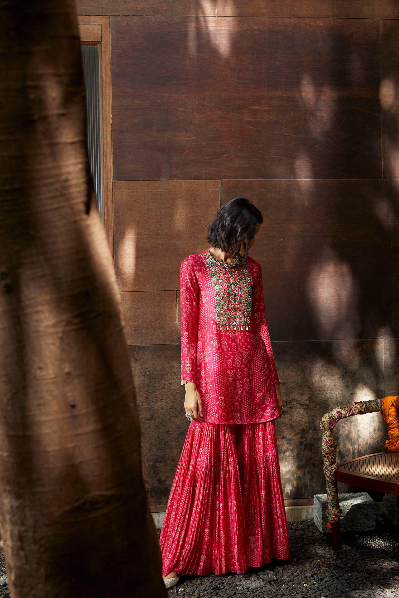 Pink Sharara Set - MARKET