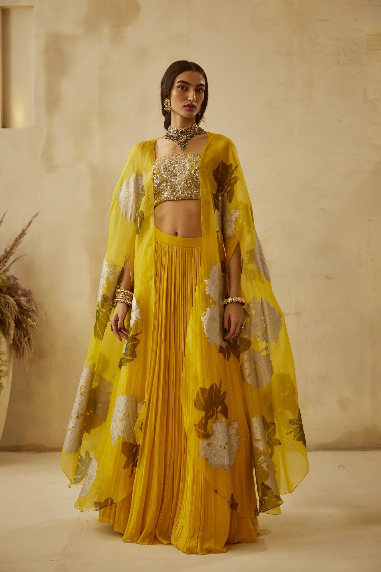 Yellow Dahlia Cape Set - MARKET