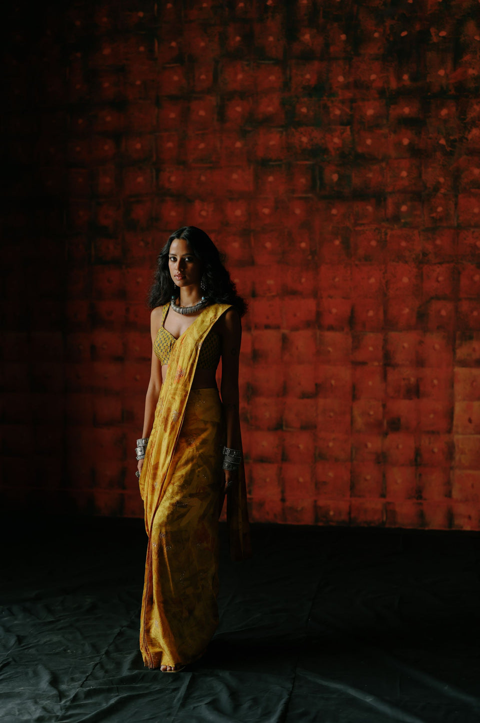 Amber Pre Draped Saree - MARKET